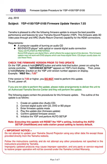yamaha雅马哈Installation Manual_ YSP-4100_5100